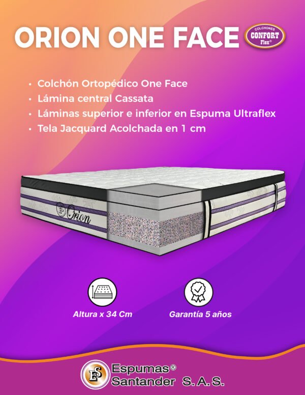 Colchón ORION ONE FACE X 34